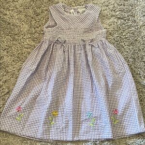 Vintage Youngland Purple Gingham Seersucker Dress, Size 6